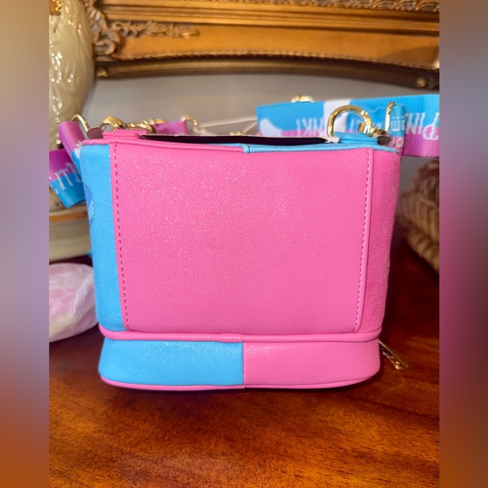 Loungefly Make it Pink Make it Blue Sleeping Beauty Convertible Mini Backpack - Picture 5 of 10